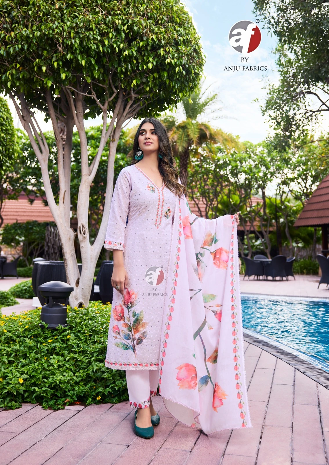Anju Fabric Comfort Lady Vol 2 Cotton Wholesale Readymade Salwar Suit Catalog — Wholesale Salwar Suits, Anju fabric wholesale from Surat — view 5